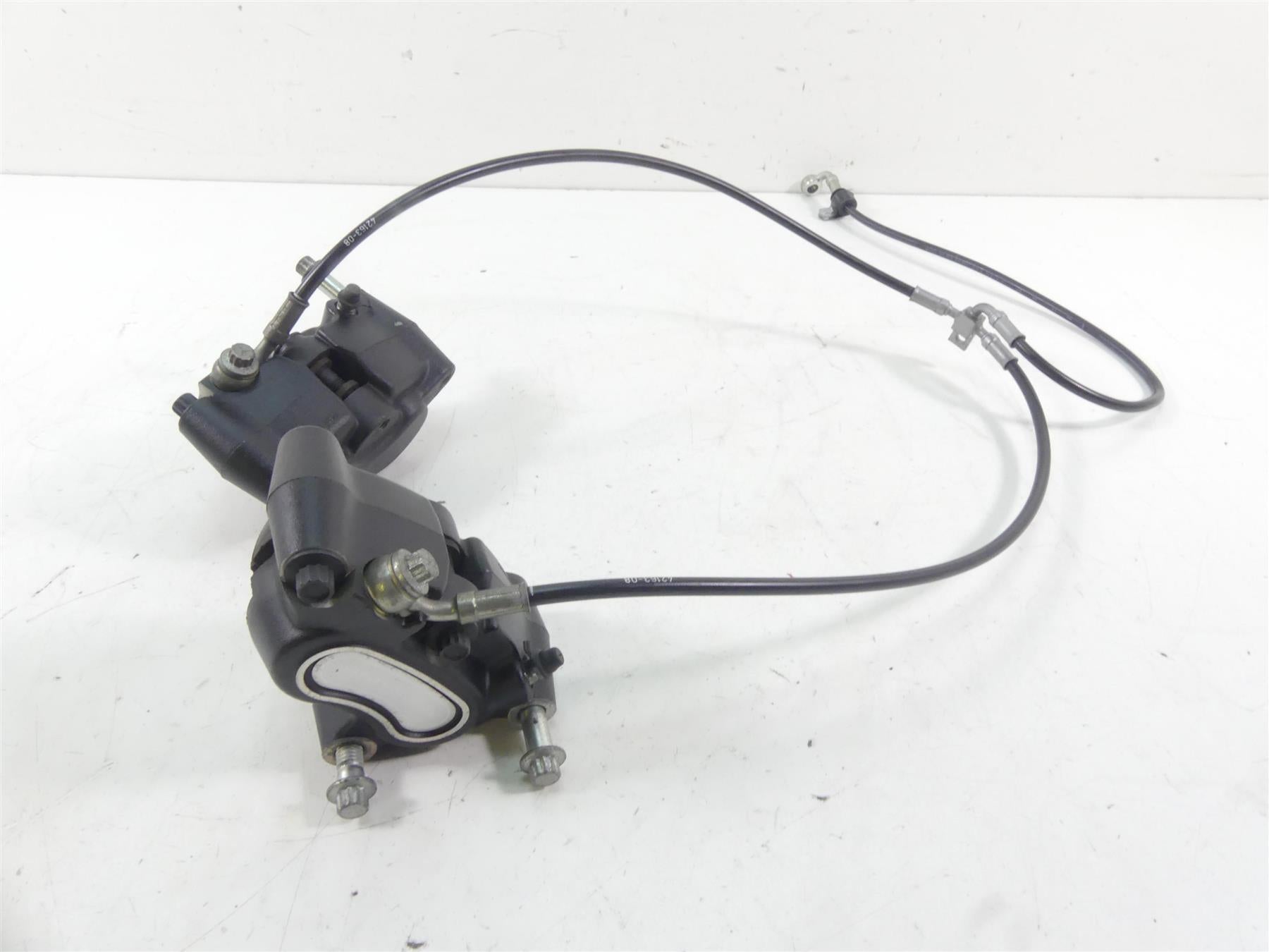 2009 Harley FXDF Dyna Fat Bob Front Brake Caliper & Line Set 44046-08 44487-08 | Mototech271