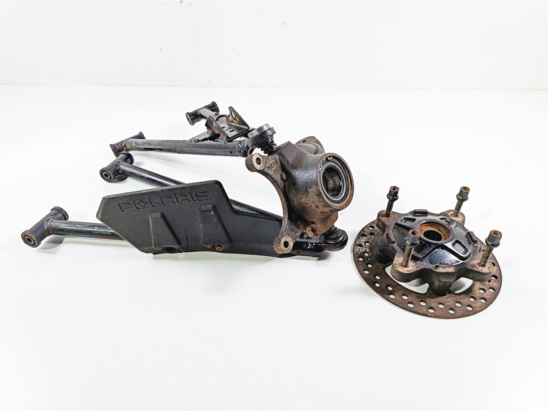 2012 Polaris Ranger 800 XP Front Left Knee Assembly Control Arm Knuckle 5136948 {{ shop.shopifyCountryName }} - Mototech271