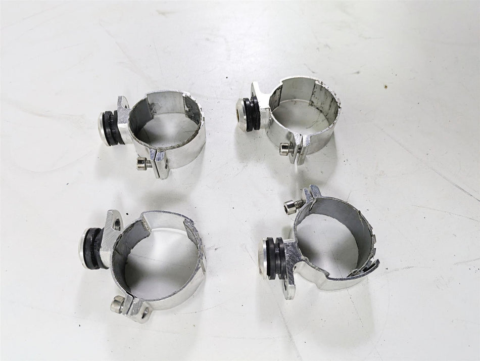 2017 Harley Dyna FXDB Street Bob Windshield Wind Shield Screen Clamps Mount Set {{ shop.shopifyCountryName }} - Mototech271