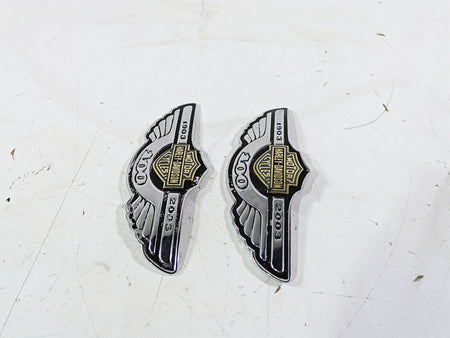 2003 Harley Softail FXSTDI Deuce 100th Fuel Tank Emblem Set 62236-03 62237-03 {{ shop.shopifyCountryName }} - Mototech271