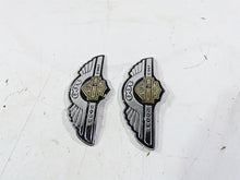 Load image into Gallery viewer, 2003 Harley Softail FXSTDI Deuce 100th Fuel Tank Emblem Set 62236-03 62237-03 | Mototech271
