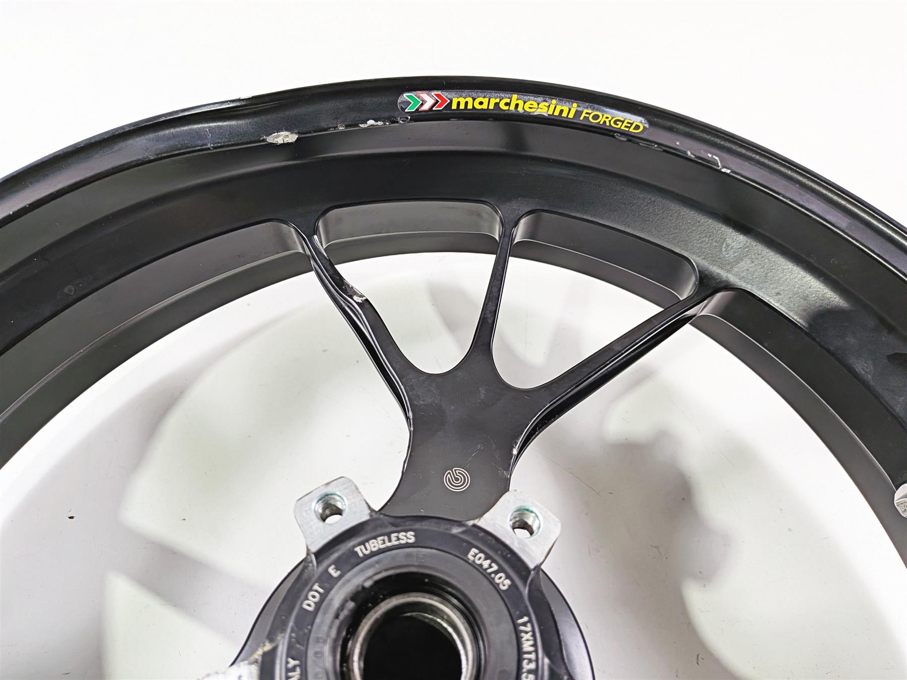 2022 Ducati Panigale V4 S V4S Marchesini Forged Damaged Front 17x3.5 Wheel Rim 50122671AB-Mototech271