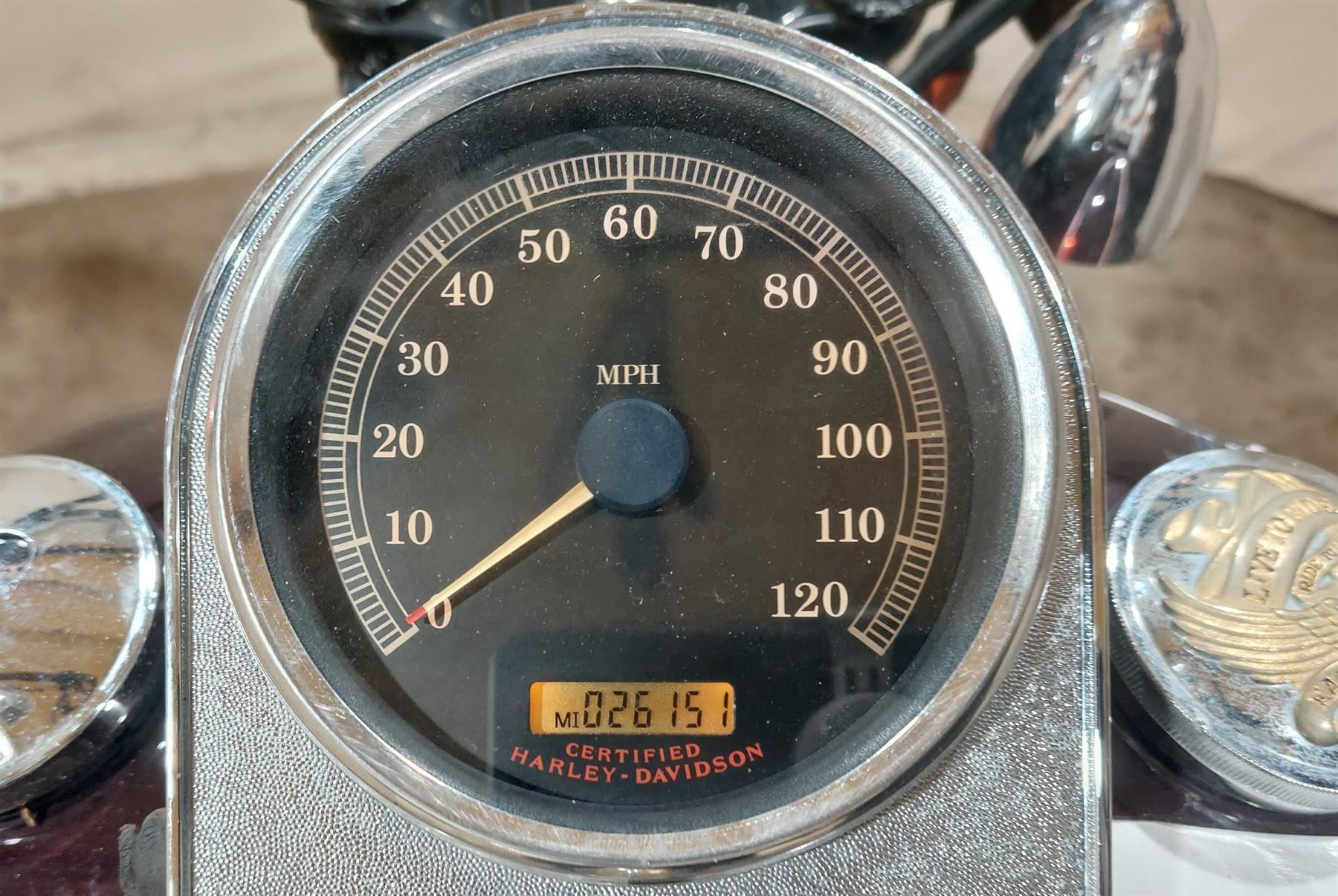2005 Harley Softail FLSTSC Heritage Springer Speedometer Gauges 26K 67410-04A {{ shop.shopifyCountryName }} - Mototech271