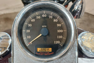 2005 Harley Softail FLSTSC Heritage Springer Speedometer Gauges 26K 67410-04A