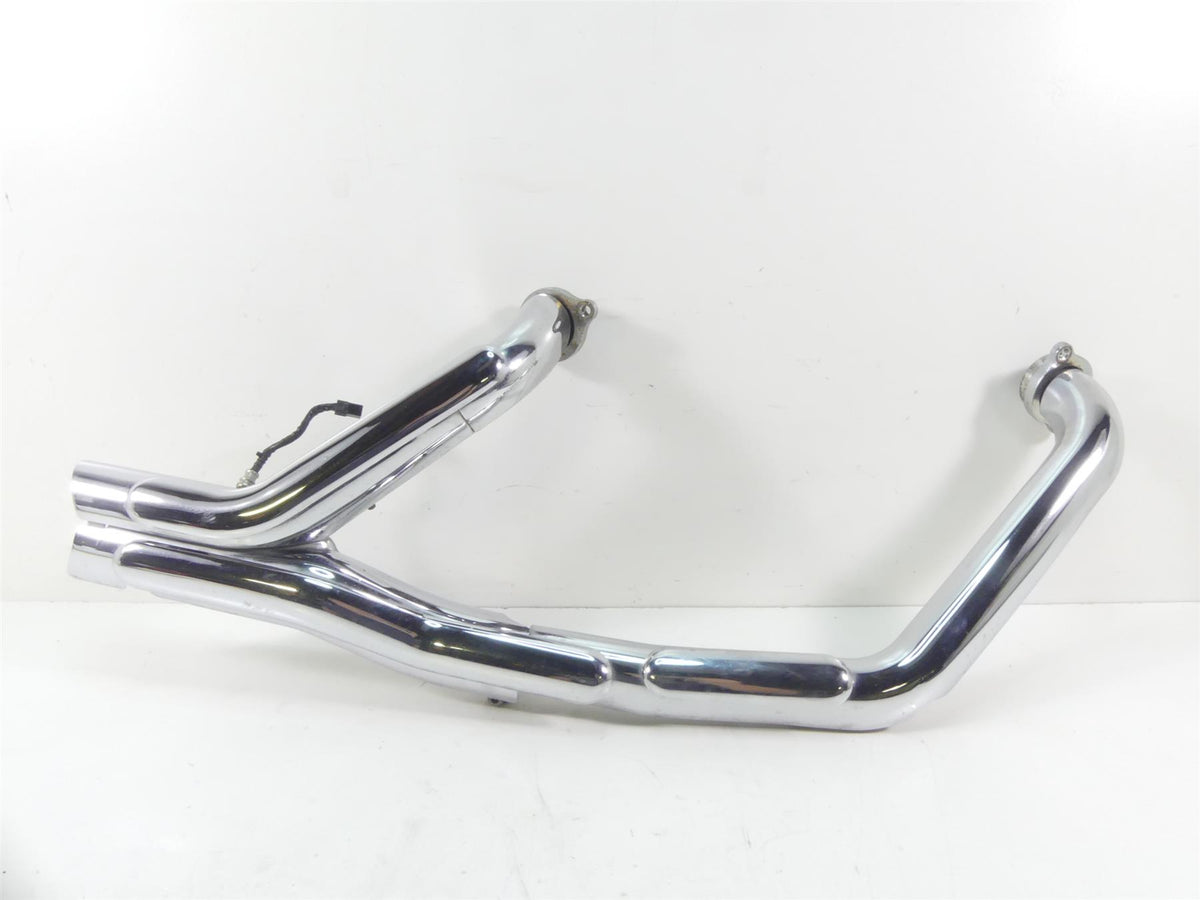 2007 Yamaha XVS1300 V-Star Exhaust Pipe Header Chrome Cover Set 3D8-14610-00-00 {{ shop.shopifyCountryName }} - Mototech271