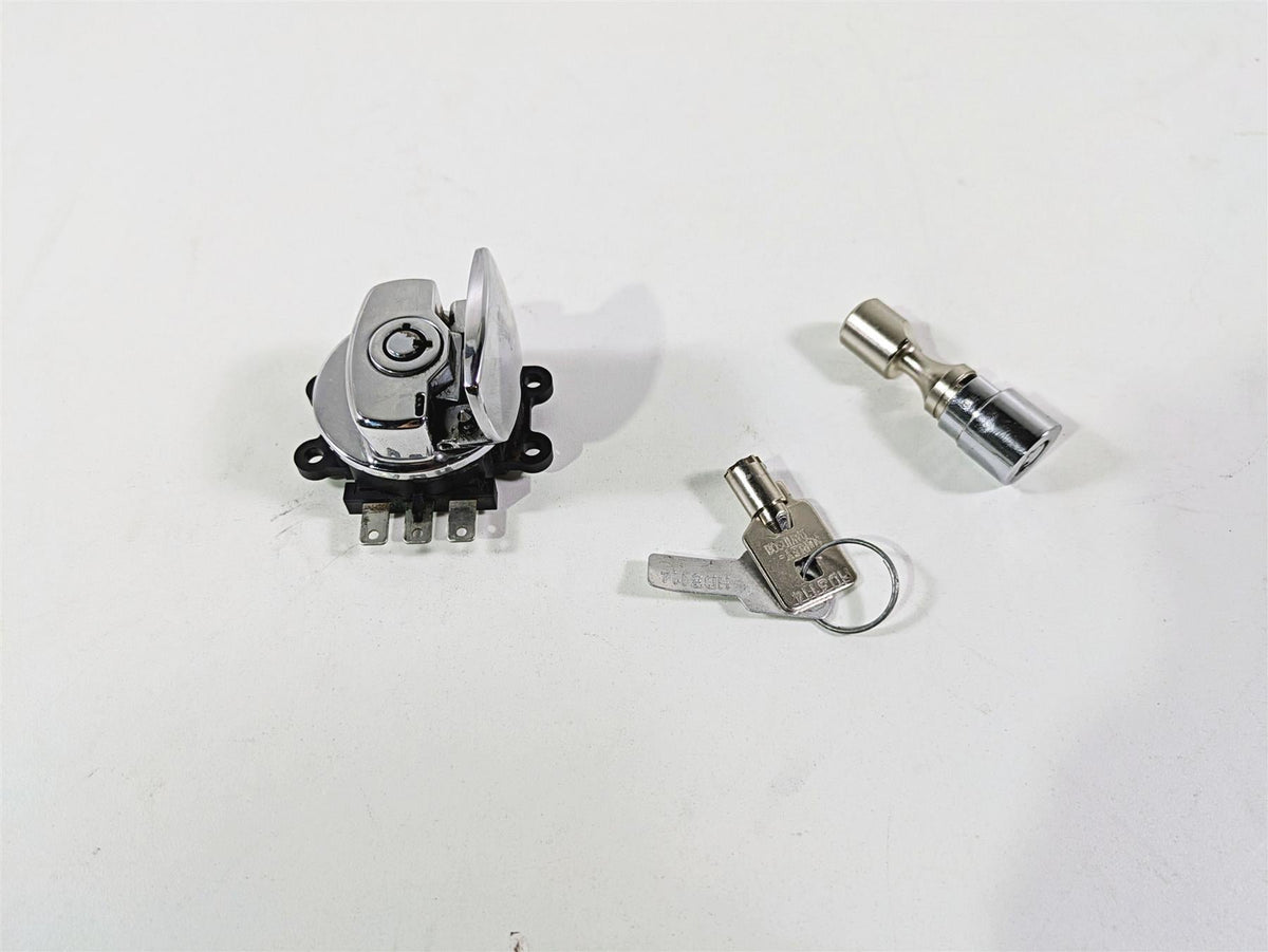 2009 Harley FLSTSB Cross Bones Ignition Switch Key Fork Lock Set 71450-04 {{ shop.shopifyCountryName }} - Mototech271