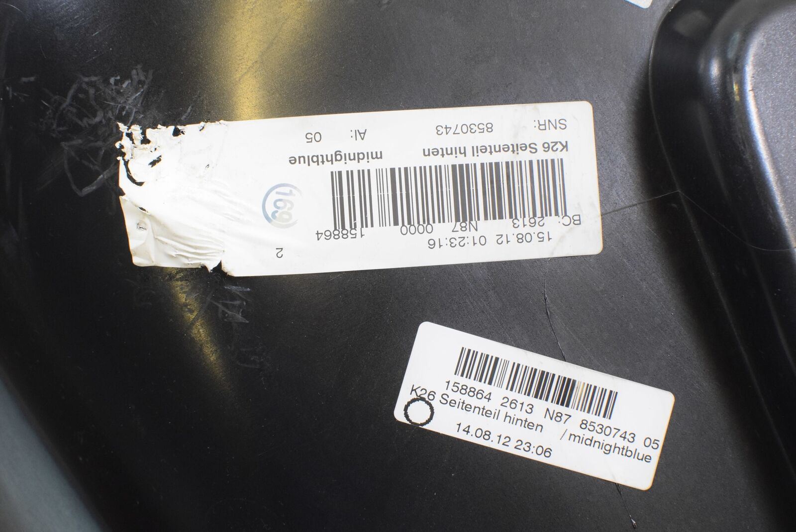2013 BMW R1200 RT K26 Main Left Tank Fairing Cover Midnightblue 46637681055 {{ shop.shopifyCountryName }} - Mototech271