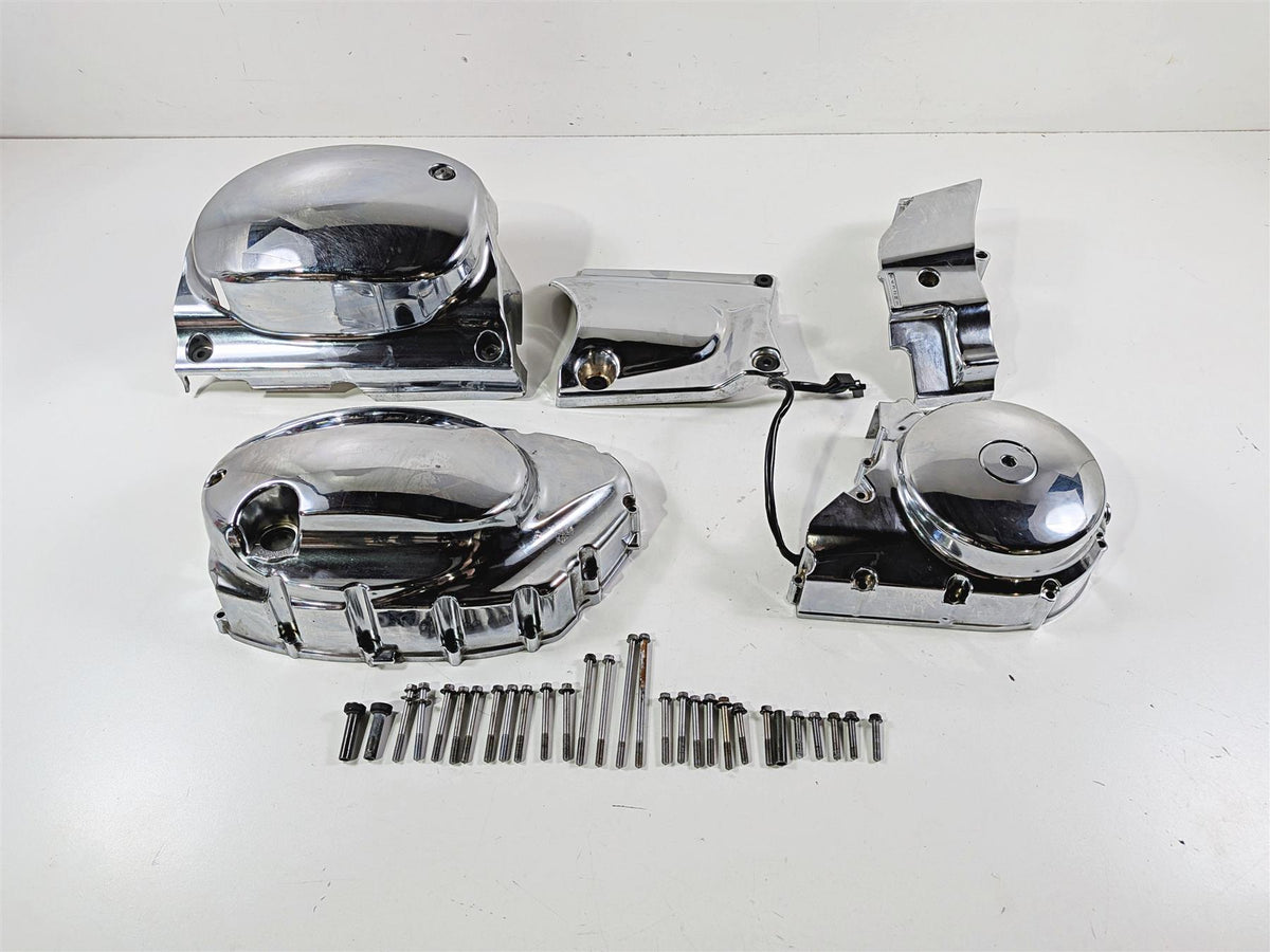 2006 Suzuki VL800 C50 Boulevard Engine Side Chrome Cover Set 47130-41F00 {{ shop.shopifyCountryName }} - Mototech271