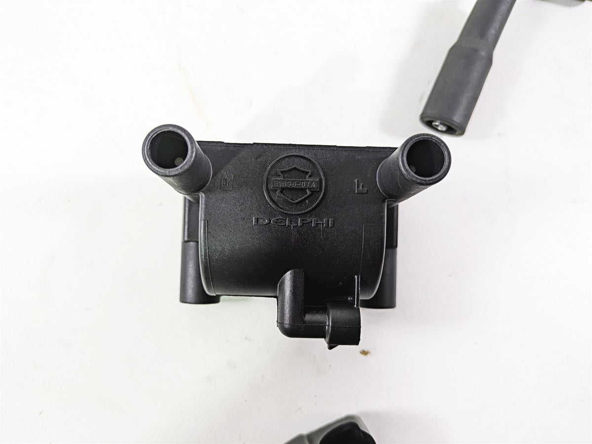 2016 Harley FXDL Dyna Low Rider Delphi Ignition Coil Wires Plugs 31696-07A {{ shop.shopifyCountryName }} - Mototech271