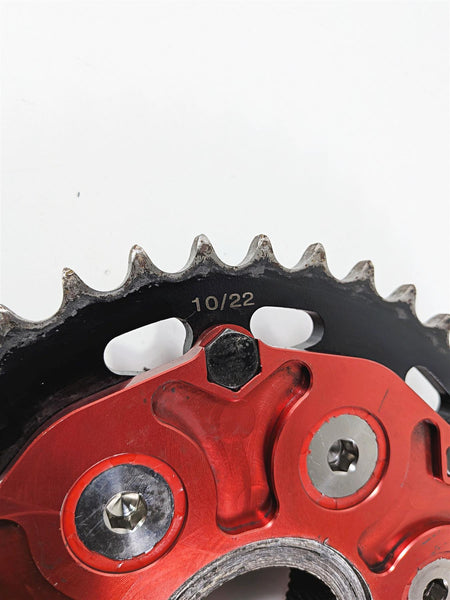 2017 Ducati Panigale 1299 AEM Factory Red Sprocket & Flange DU092 S50-804R-41-Mototech271