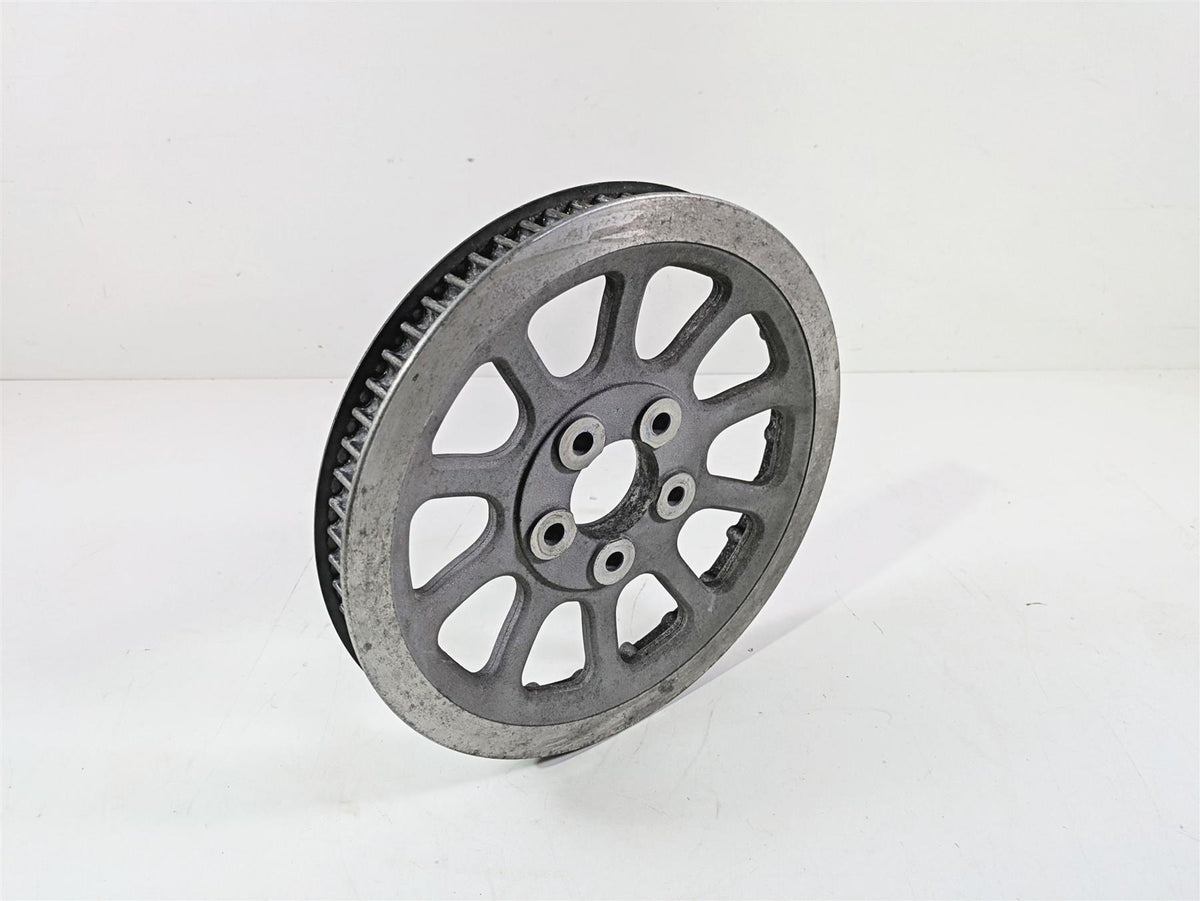 2007 Harley Touring FLHRSE CVO Road King Rear Drive Belt Pulley - 66T 37781-07 {{ shop.shopifyCountryName }} - Mototech271