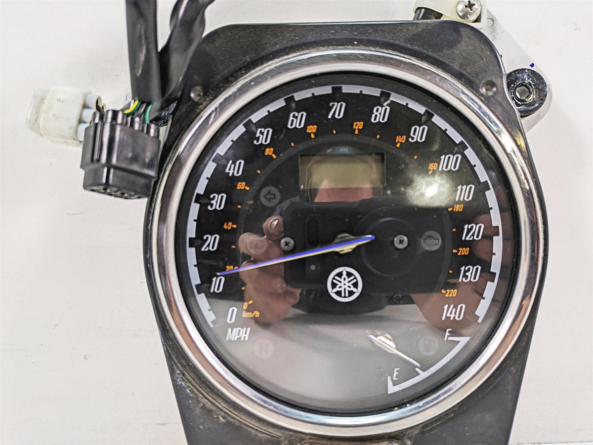 2009 Yamaha XV1900 Raider Speedometer Gauges Instrument 47K -Tested 5C7-83500-01 {{ shop.shopifyCountryName }} - Mototech271