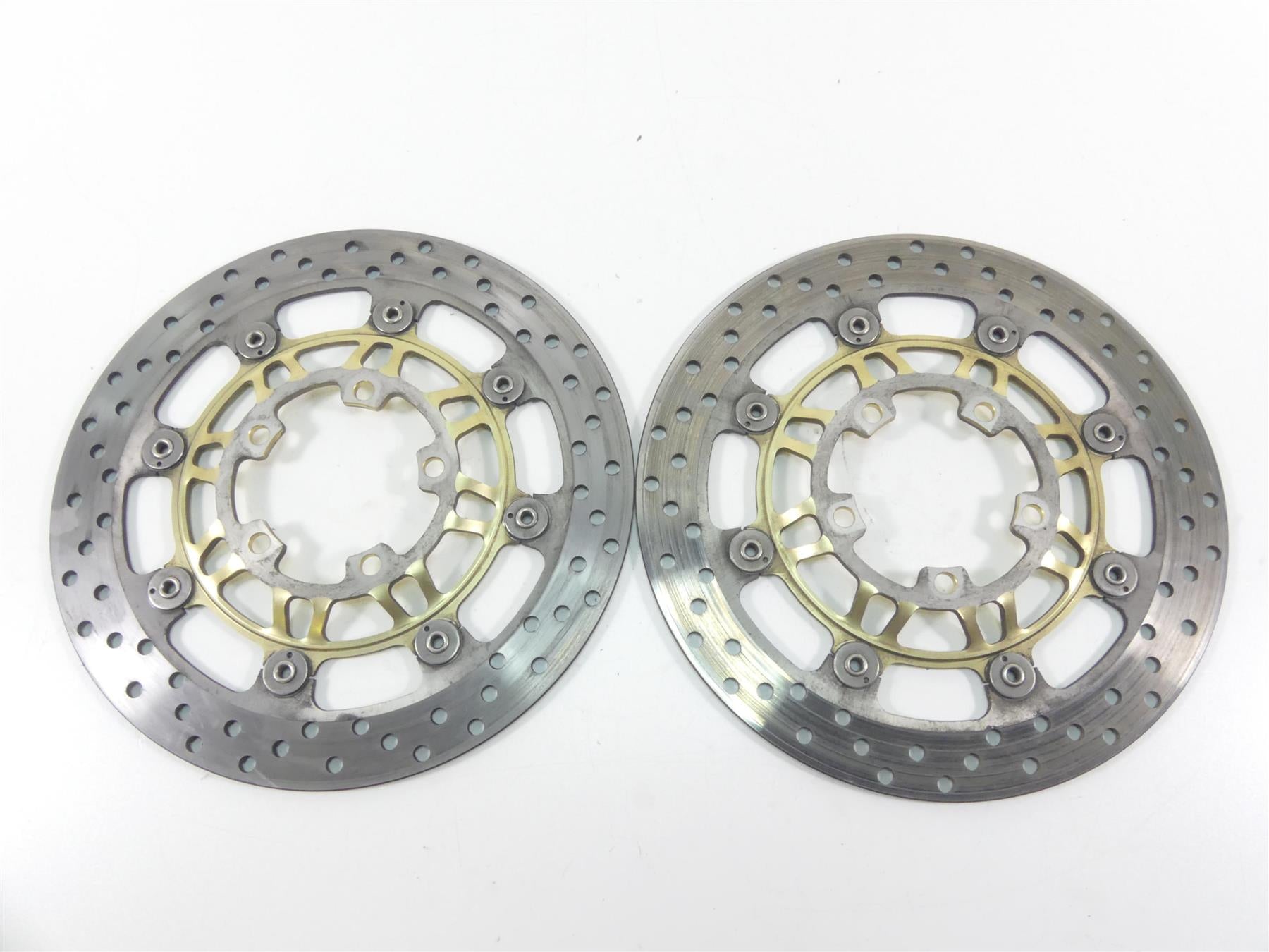 2006 Triumph Daytona 675 Front Sunstar Brake Disc Rotor Set T2021040 T2021045
