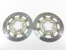 Load image into Gallery viewer, 2006 Triumph Daytona 675 Front Sunstar Brake Disc Rotor Set T2021040 T2021045

