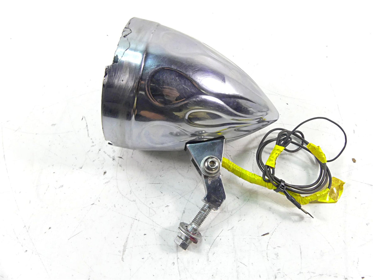 2009 Big Dog K9 Flames Skull Headlight Headlamp Head Light Lamp -Read {{ shop.shopifyCountryName }} - Mototech271