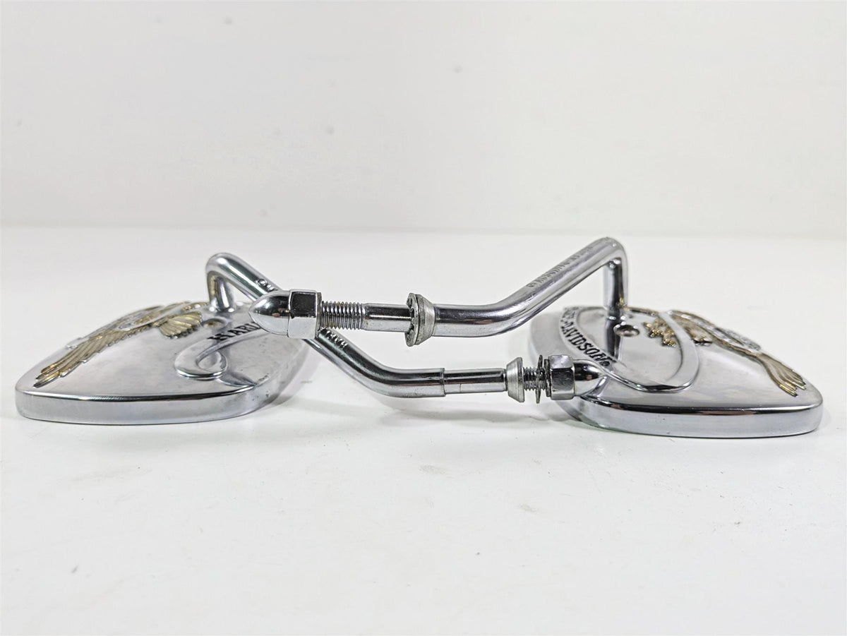 1999 Harley Touring FLHTCUI E-Glide Live to Ride Chrome Short Mirrors 91875-88A {{ shop.shopifyCountryName }} - Mototech271