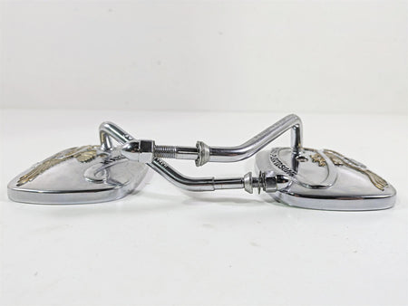 1999 Harley Touring FLHTCUI E-Glide Live to Ride Chrome Short Mirrors 91875-88A {{ shop.shopifyCountryName }} - Mototech271