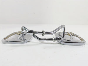 1999 Harley Touring FLHTCUI E-Glide Live to Ride Chrome Short Mirrors 91875-88A