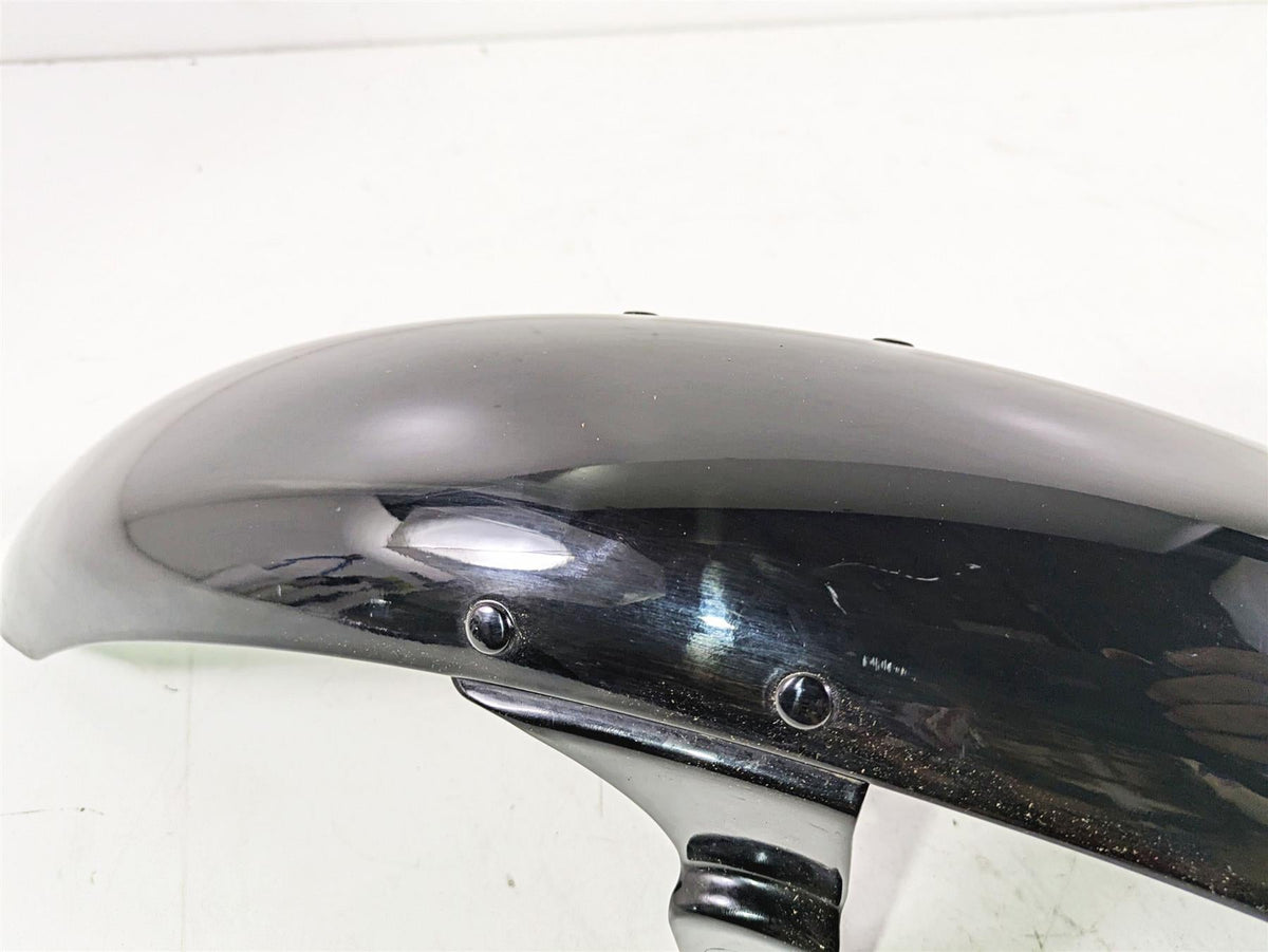 2009 Harley FXCWC Softail Rocker Straight Front Fender Vivid Black 60158-08 {{ shop.shopifyCountryName }} - Mototech271