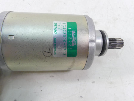 2019 Triumph Street Triple 765R Denso Engine Starter Motor T1312223 {{ shop.shopifyCountryName }} - Mototech271