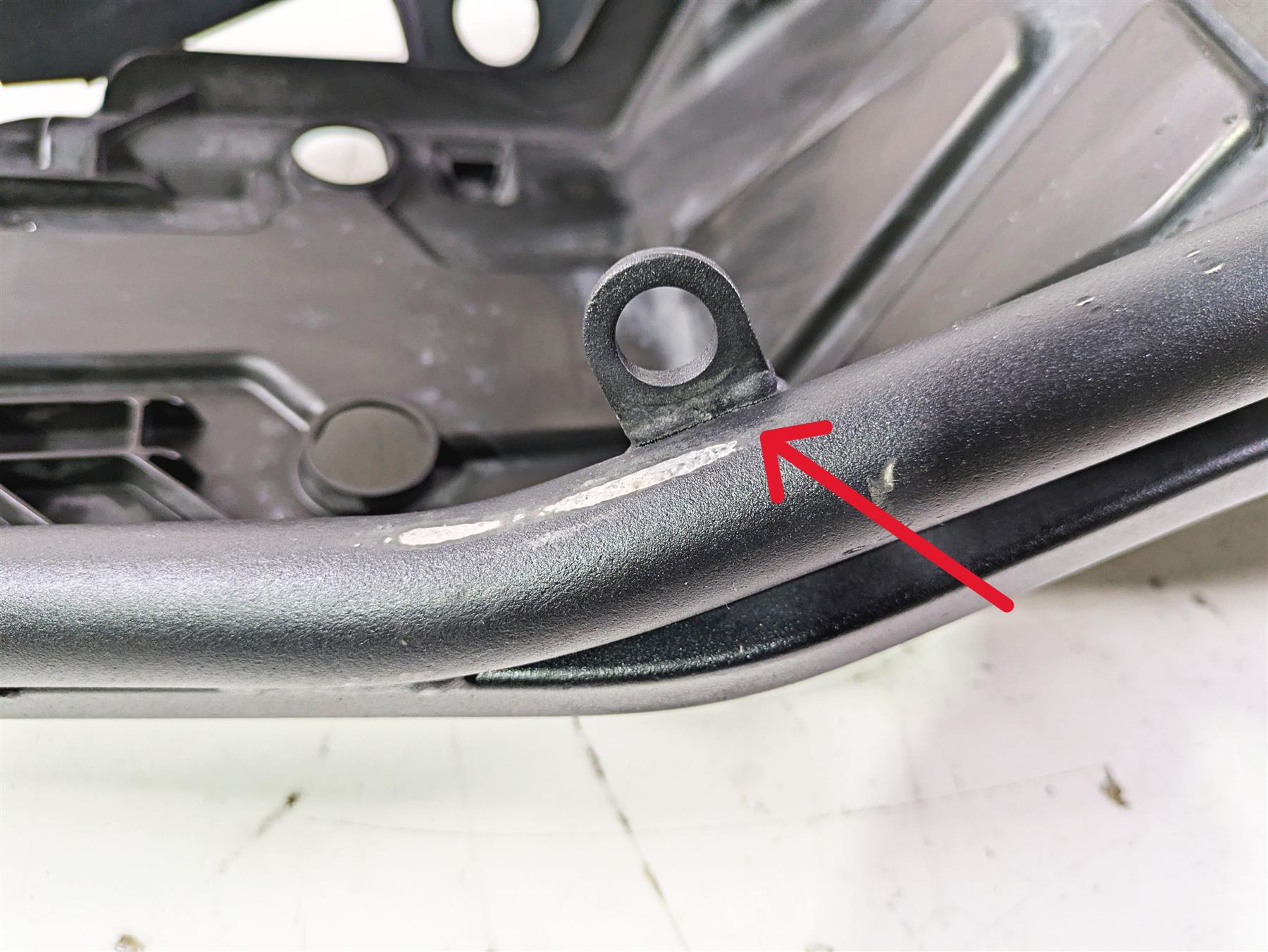 2012 Triumph Daytona 675 Straight Rear Subframe & Inner Fender - Read T2070593 {{ shop.shopifyCountryName }} - Mototech271