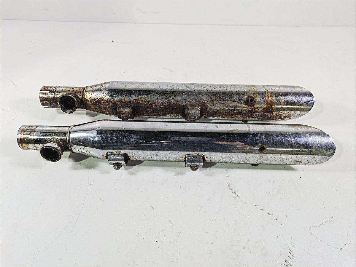 2003 Harley FLSTC Softail Heritage Screamin Eagle Slash Cut Exhaust Pipes {{ shop.shopifyCountryName }} - Mototech271