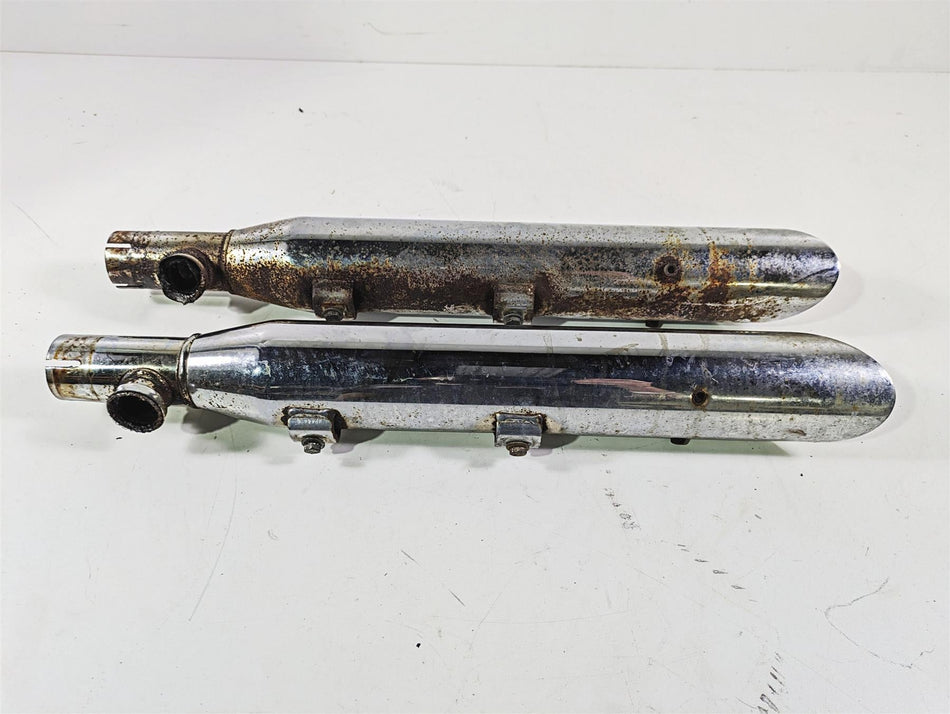 2003 Harley FLSTC Softail Heritage Screamin Eagle Slash Cut Exhaust Pipes {{ shop.shopifyCountryName }} - Mototech271