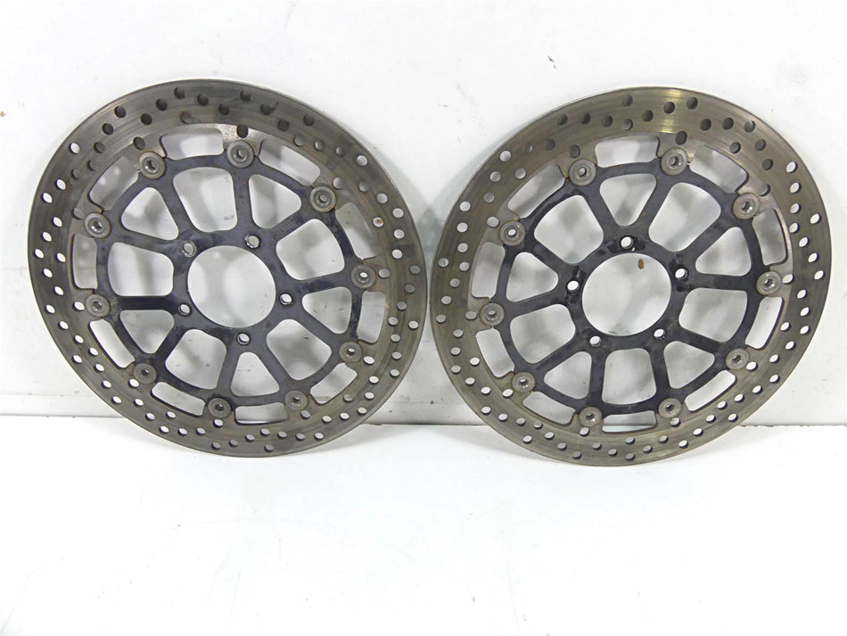 2013 Ducati Diavel Red Front Brembo Brake Disc Rotor Set 49241011A {{ shop.shopifyCountryName }} - Mototech271