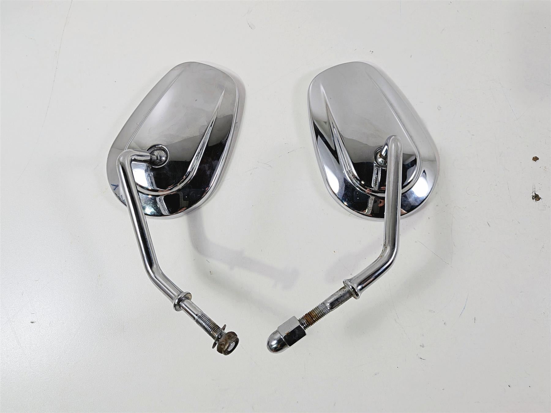 2006 Harley Sportster XL883 Low Rear View Mirror Set Chrome 91846-03B 91848-03B {{ shop.shopifyCountryName }} - Mototech271