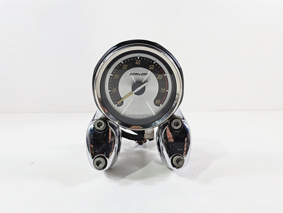 2008 Harley FXDSE CVO Dyna Tachometer & Chrome Housing & Riser 67541-08 55855-08-Mototech271
