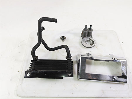 2011 Harley Touring FLHTCUSE CVO E-Glide Oil Cooler Flange Cover Lines 63083-11A {{ shop.shopifyCountryName }} - Mototech271