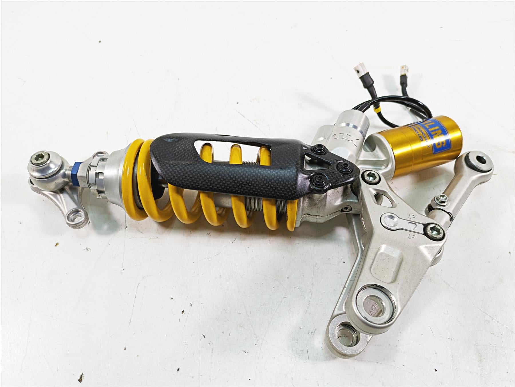 2016 Ducati Panigale 1299 S Rear TTX Ohlins Suspension Shock & Linkage 36521401A