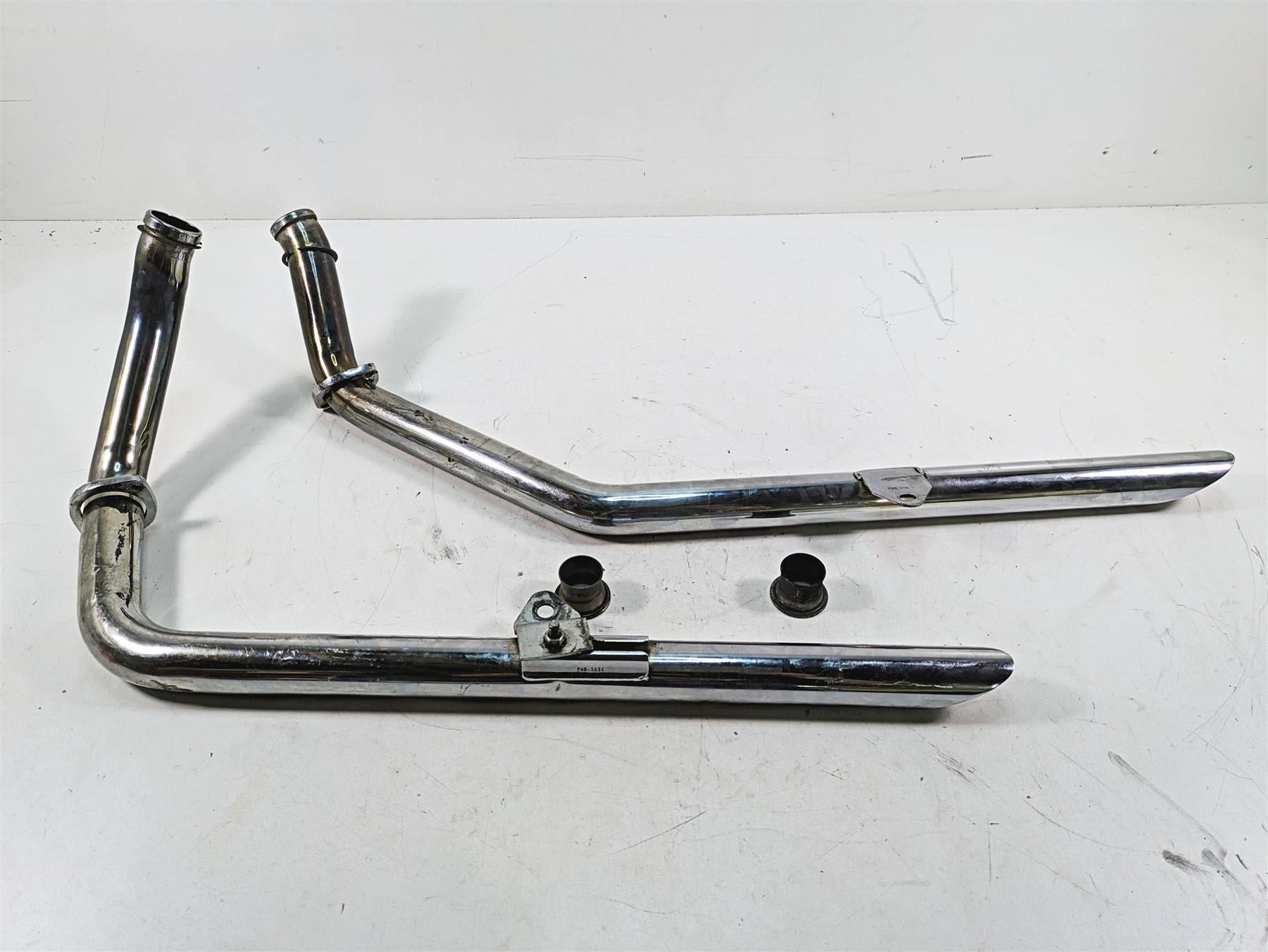 1990 Harley Sportster XLH883 XL883 Cycle Shack Slash Cut Exhaust System PHD-102A {{ shop.shopifyCountryName }} - Mototech271