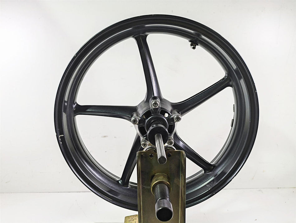 2012 Triumph Daytona 675 Straight 17x3.5 Front Wheel Rim Graphite T2000618 {{ shop.shopifyCountryName }} - Mototech271