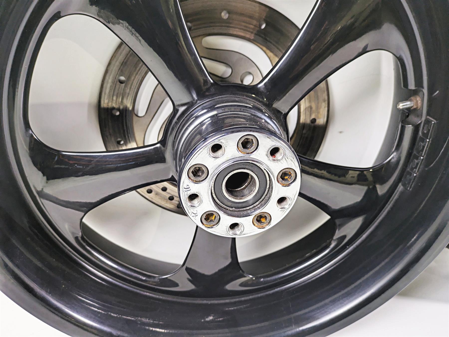 02-07 Harley Touring Custom Black Wheel Rim Set 18x5.5 21x3.5 {{ shop.shopifyCountryName }} - Mototech271