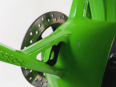 2024 Kawasaki EX500 Ninja 40th An. Strght Green Rear Wheel Rim 17x4 41073-0753 {{ shop.shopifyCountryName }} - Mototech271