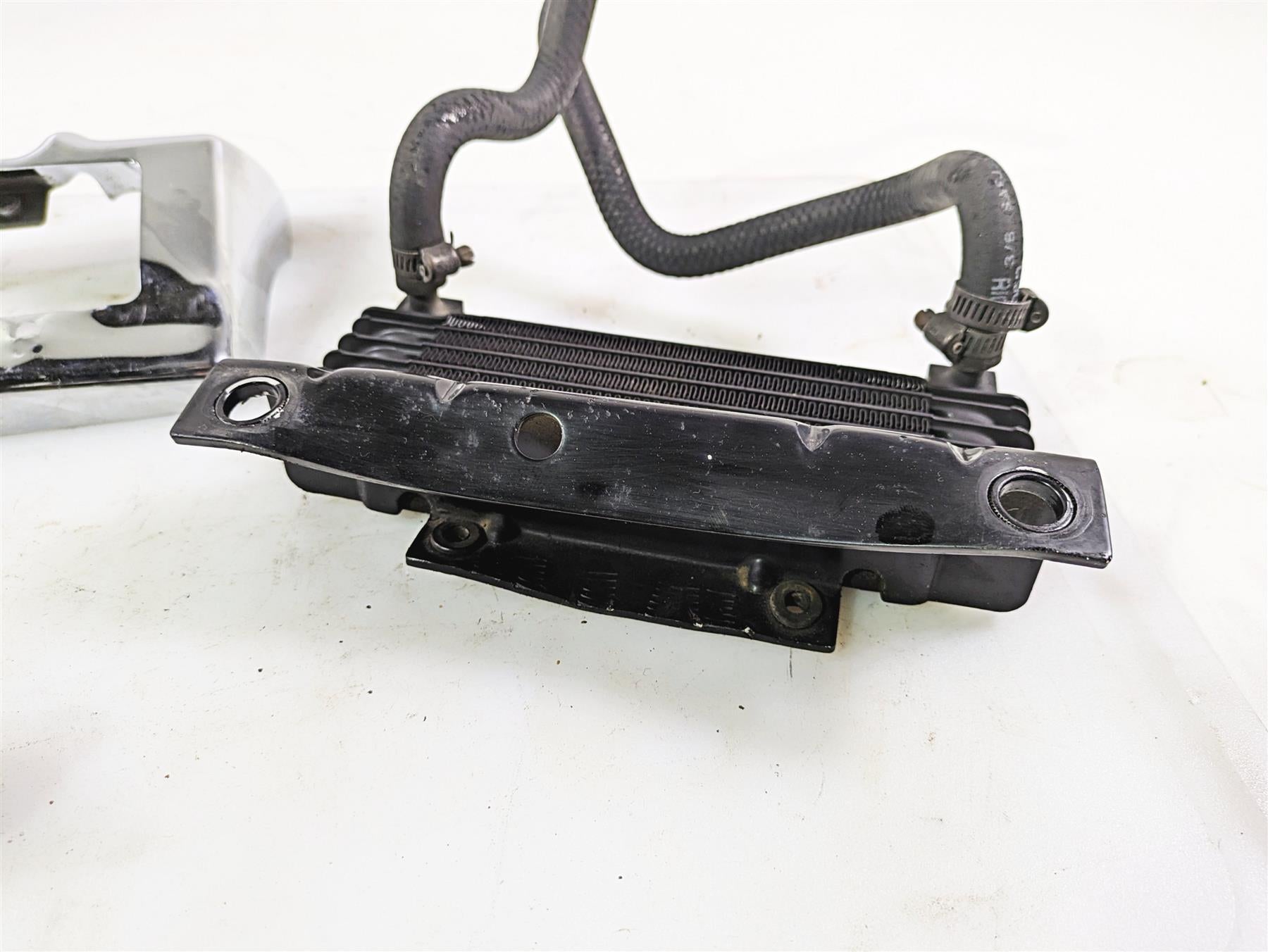 2011 Harley Touring FLHTCUSE CVO E-Glide Oil Cooler Flange Cover Lines 63083-11A {{ shop.shopifyCountryName }} - Mototech271