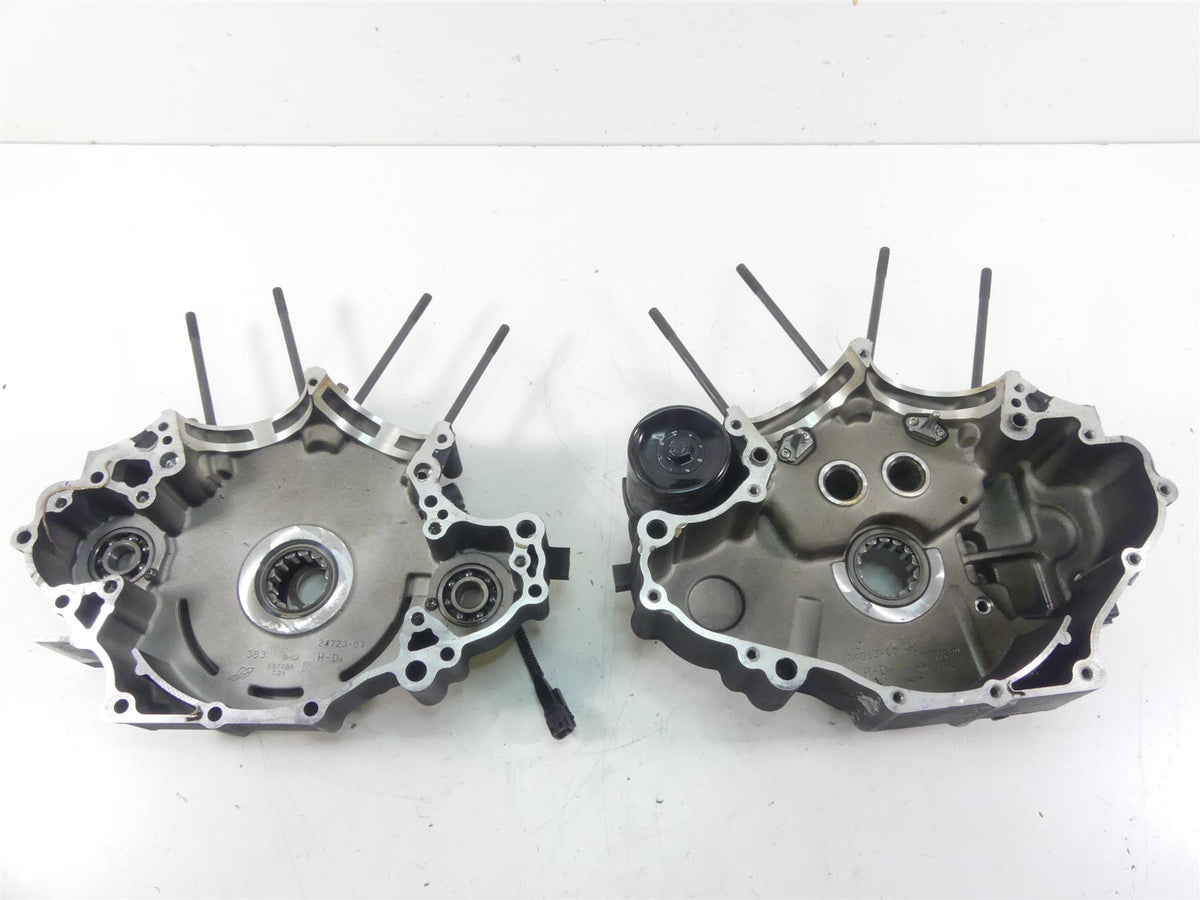 2008 Harley Softail FXSTB Night Train Crankcase Crank Engine Case 24722-07B {{ shop.shopifyCountryName }} - Mototech271
