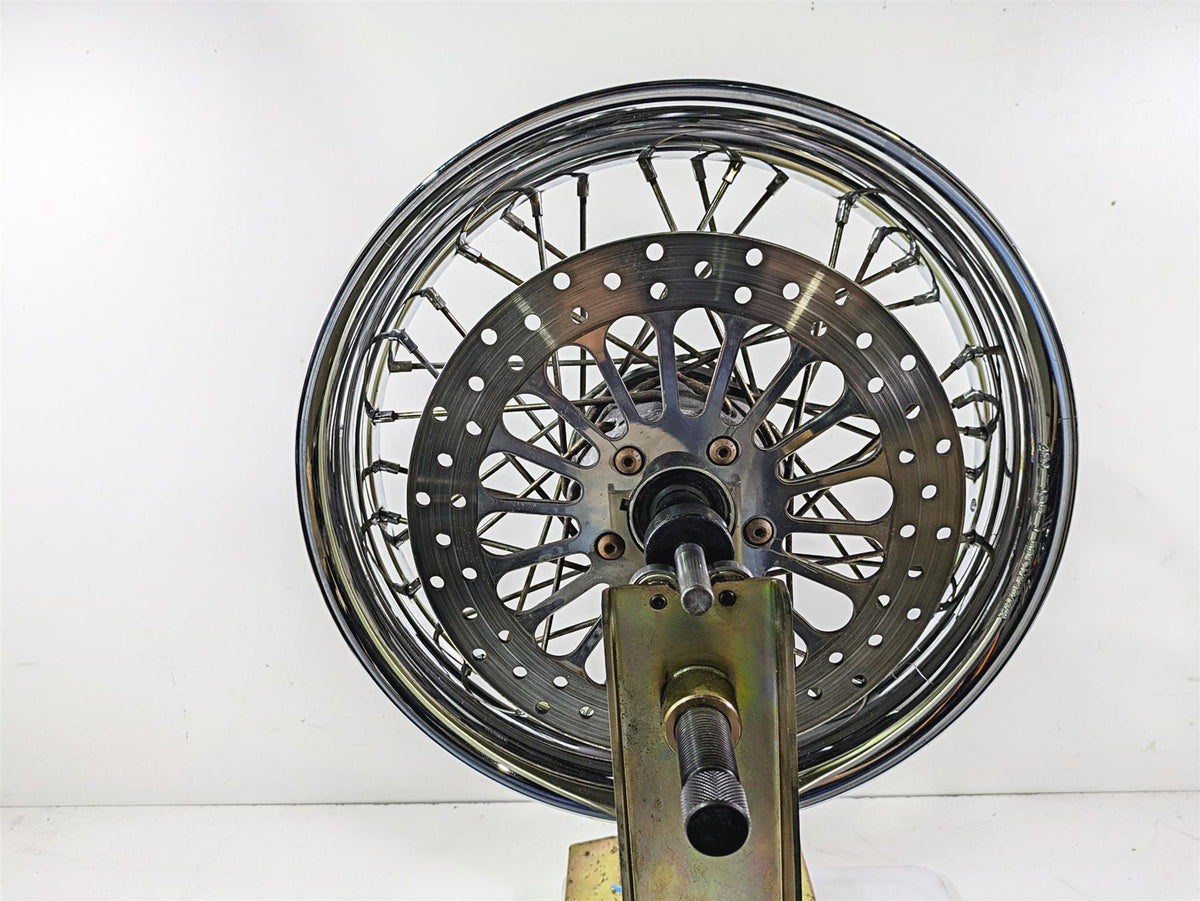 2008 Harley FLSTC 105TH Softail Heritage 16x3 Front Wheel Rim & Cover 41508-08 {{ shop.shopifyCountryName }} - Mototech271