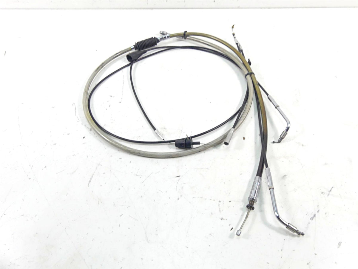 2002 Harley Touring FLHTC Electra Glide 16" Ape Hanger Clutch & Throttle Cable {{ shop.shopifyCountryName }} - Mototech271