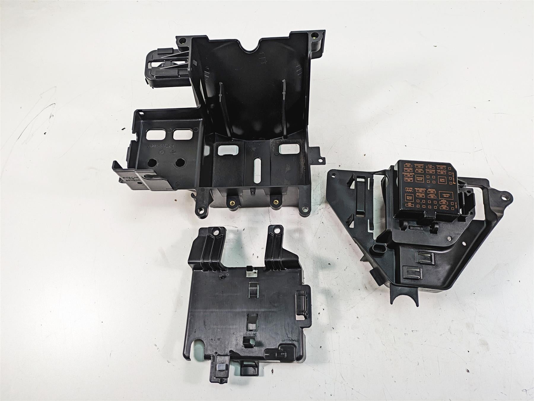 2013 Harley Touring FLHX Street Glide Electrical Battery Holder Set 66281-09B | Mototech271