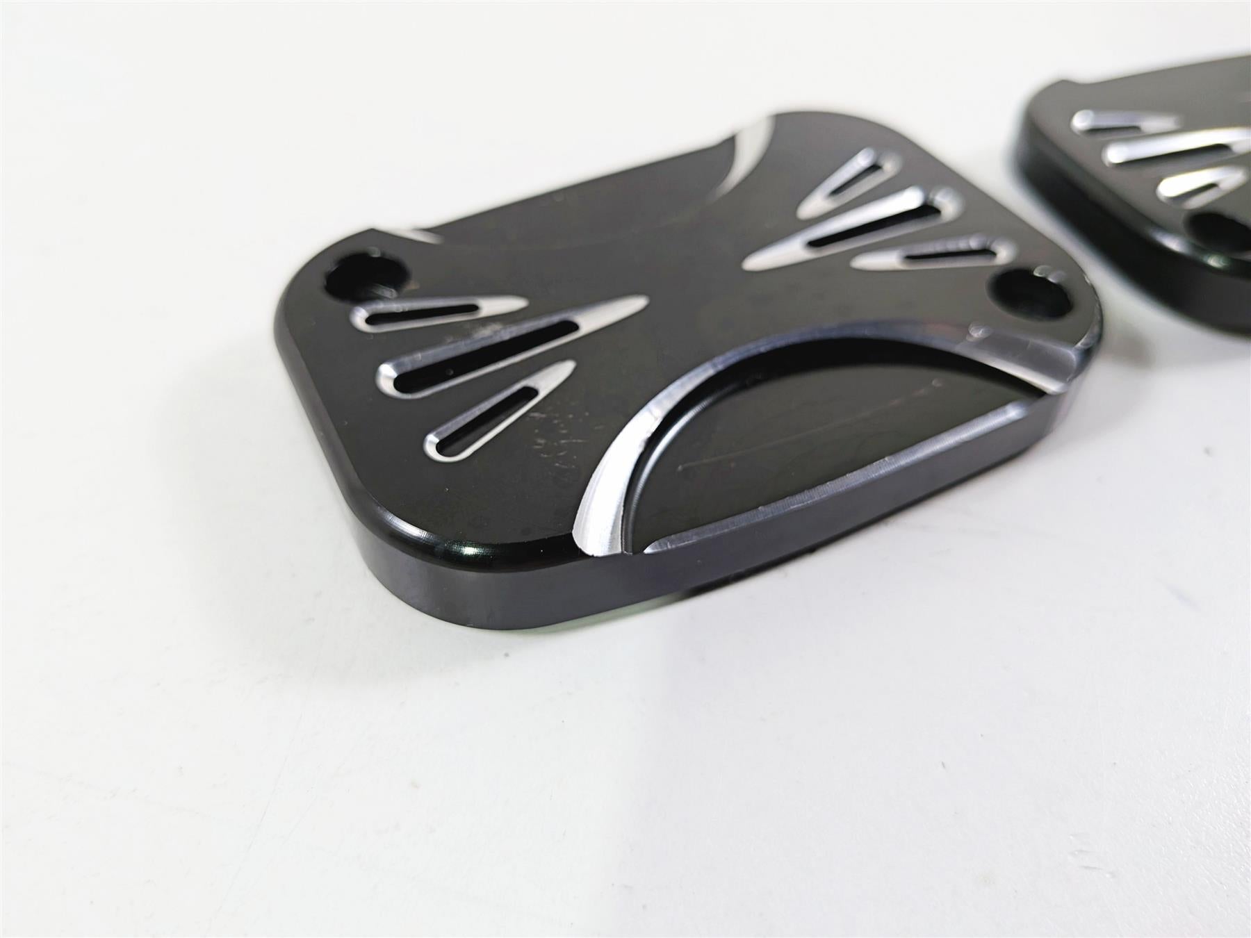 2017 Harley Touring FLHXS Street Glide Arlen Ness Deep Cut Master Cylinder Cover Set {{ shop.shopifyCountryName }} - Mototech271