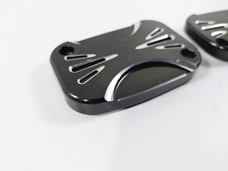 2017 Harley Touring FLHXS Street Glide Arlen Ness Deep Cut Master Cylinder Cover Set {{ shop.shopifyCountryName }} - Mototech271