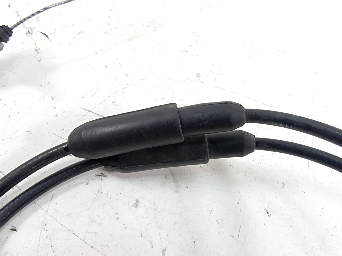 2013 Ducati Diavel Red Throttle Grip Handle Cables Set 65420161A {{ shop.shopifyCountryName }} - Mototech271
