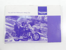 Load image into Gallery viewer, 2013 Triumph Rocket 3 Touring Owners Manual &amp; Riding Tips T3850357 T3852906
