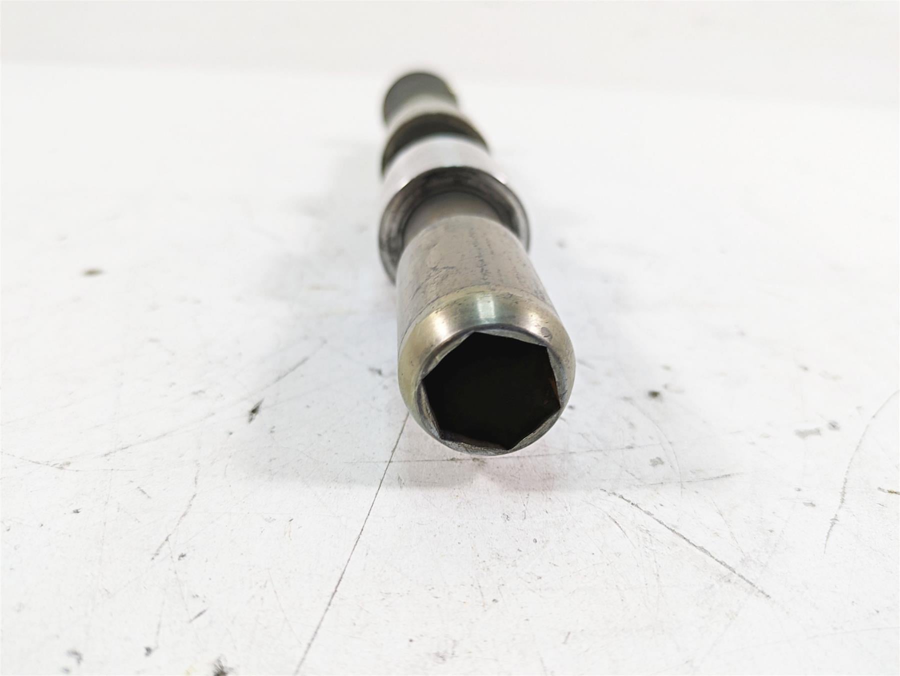 2009 Harley FXCWC Softail Rocker C Front Axle Wheel Spindle 25mm 41348-08 {{ shop.shopifyCountryName }} - Mototech271
