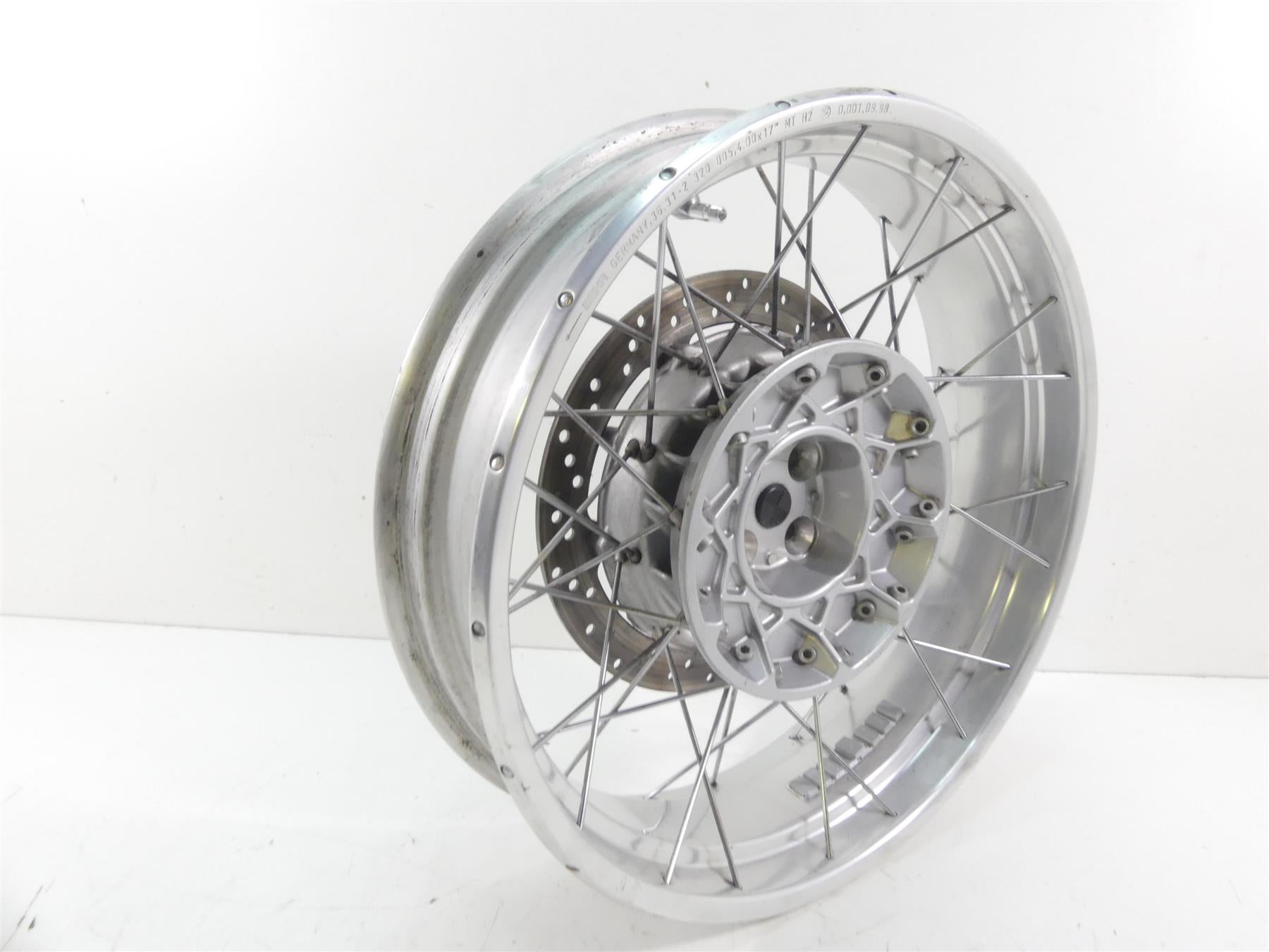 1999 BMW R1100 GS 259E Nice Straight Rear 4x17 Behr Wheel Rim 36312314932 {{ shop.shopifyCountryName }} - Mototech271