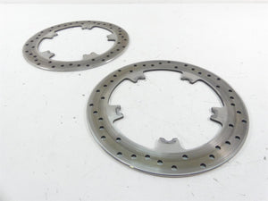 2014 Harley FXDL Dyna Low Rider Front Dual Brake Disc Rotor Set 3K 44553-06