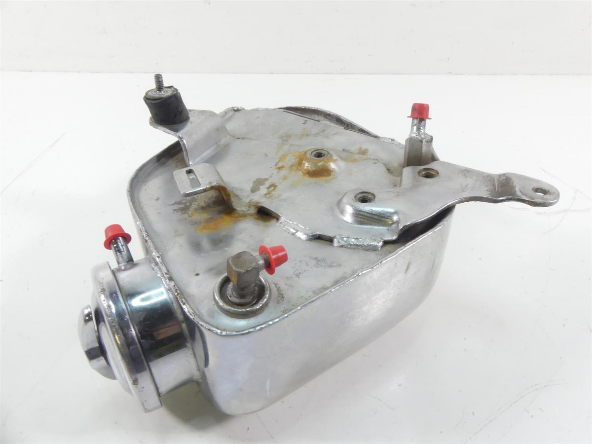 1978 Harley XLH1000 Sportster Ironhead Chrome Oil Tank Reservoir 62505-87 {{ shop.shopifyCountryName }} - Mototech271