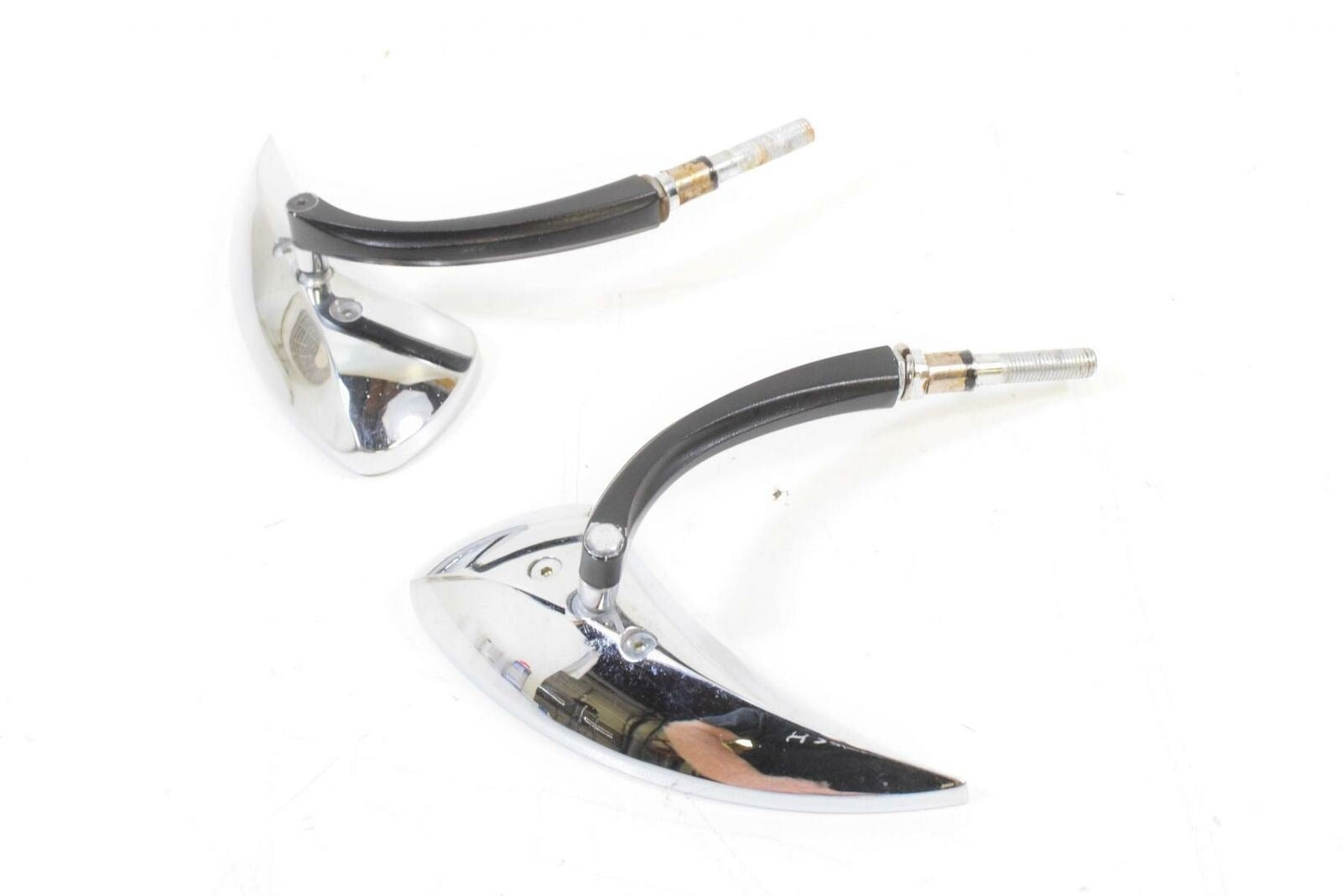 2004 Harley VRSCB V-Rod Aftermarket Teardrop-Shaped Rearview Mirror Set L & R {{ shop.shopifyCountryName }} - Mototech271